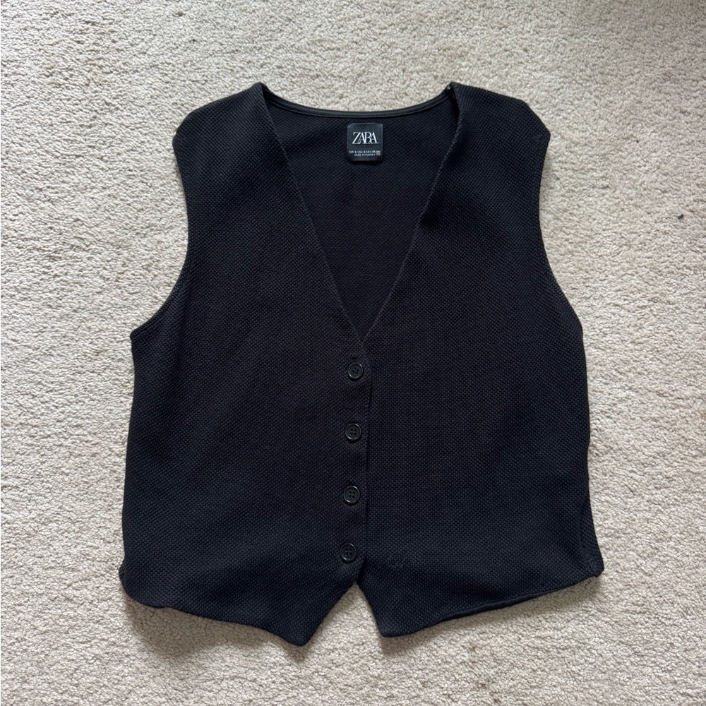 Zara Black Vest
